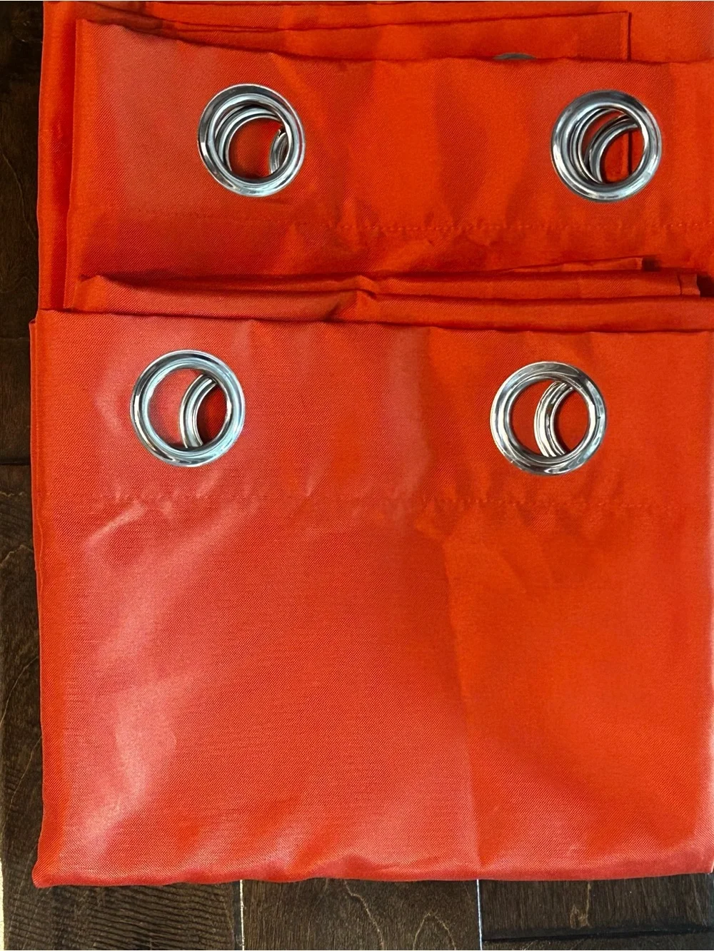Outdoor Patio Grommet Curtain Panels - Orange  54x96 (two panels)